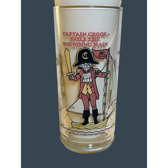Vintage 1980 McDonalds Adventure Series Character Drinking Glass Pirate Theme - Picture 10 of 12